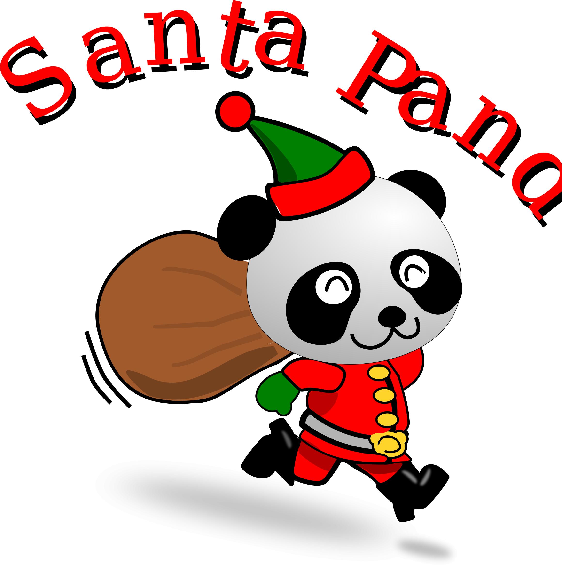 Santa Panda PNG icons