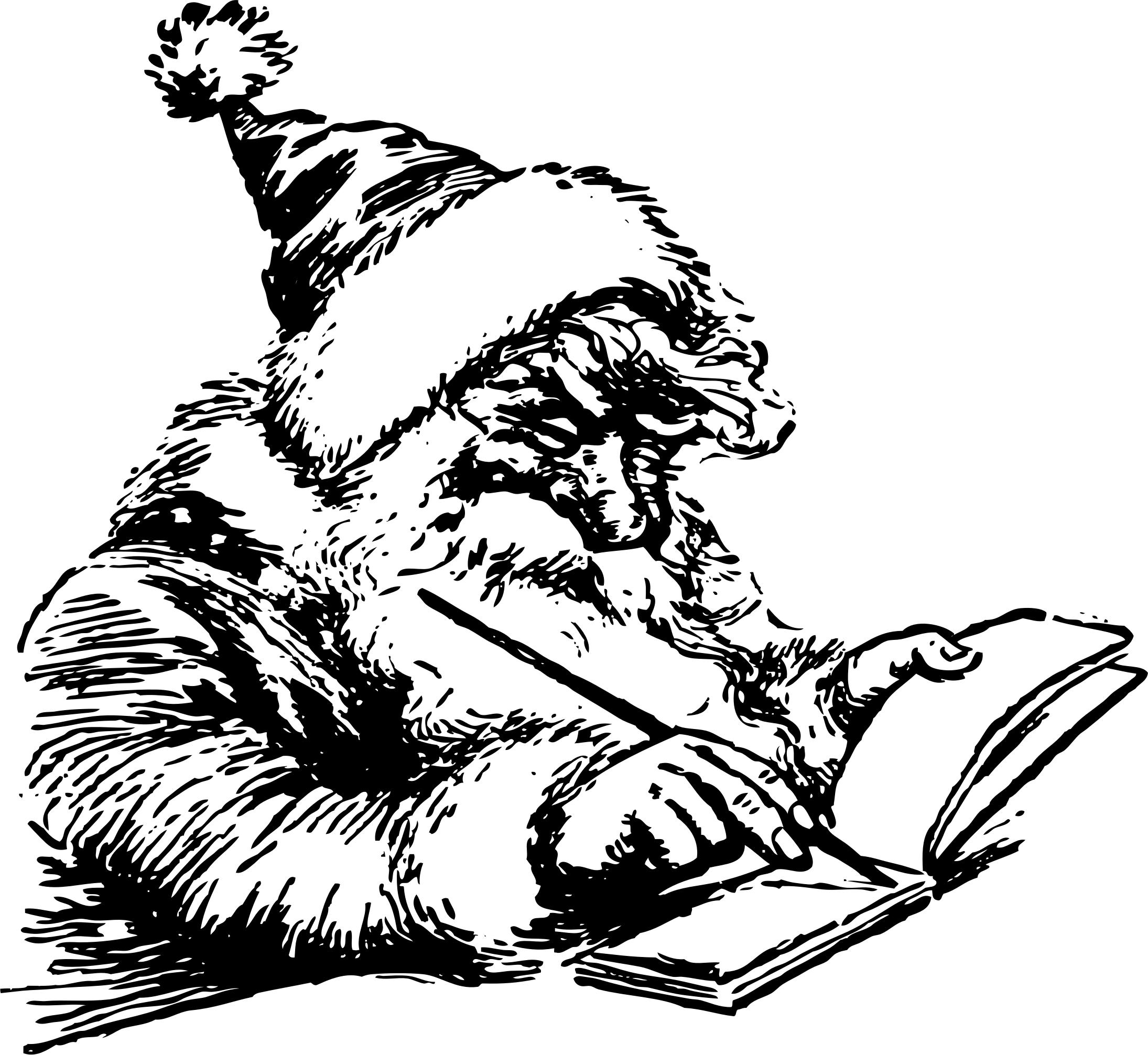 Santa writing png