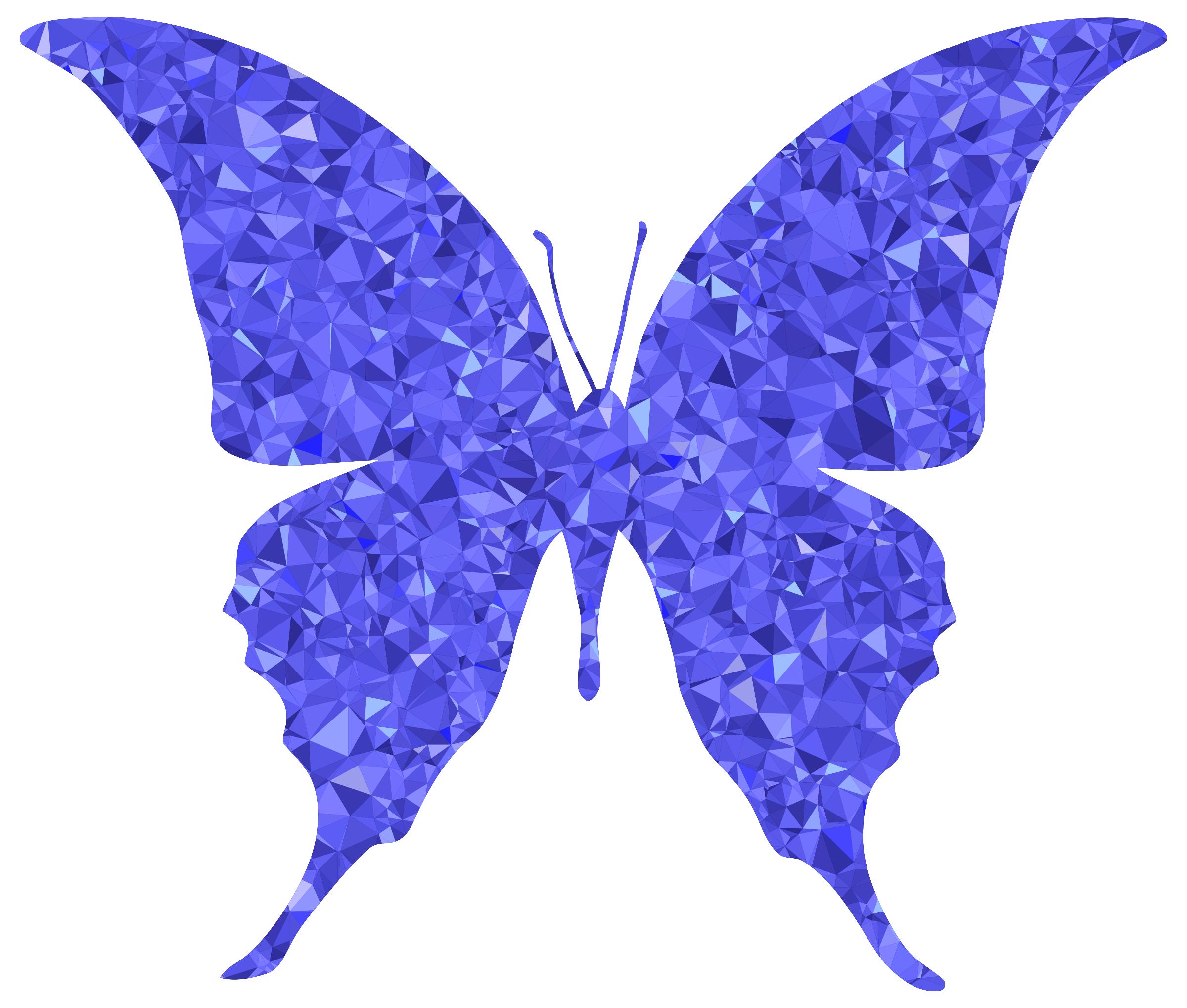 Sapphire Butterfly Silhouette 6 png