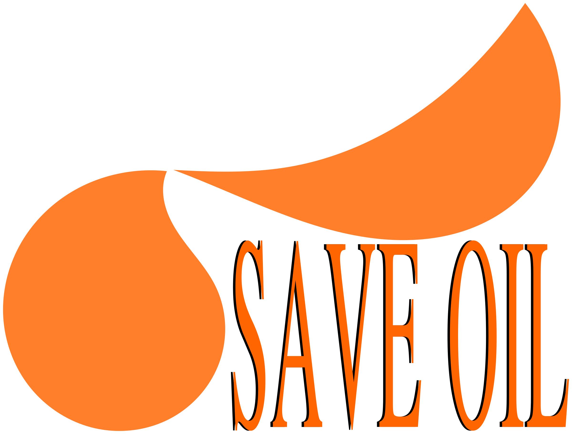 Save OIL - Message with logo png