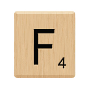 Scrabble Tile F icons