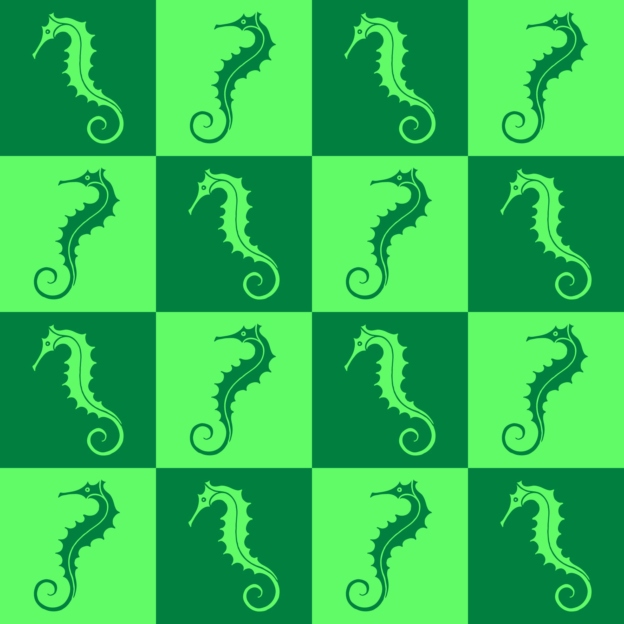 Seahorse pattern PNG icons
