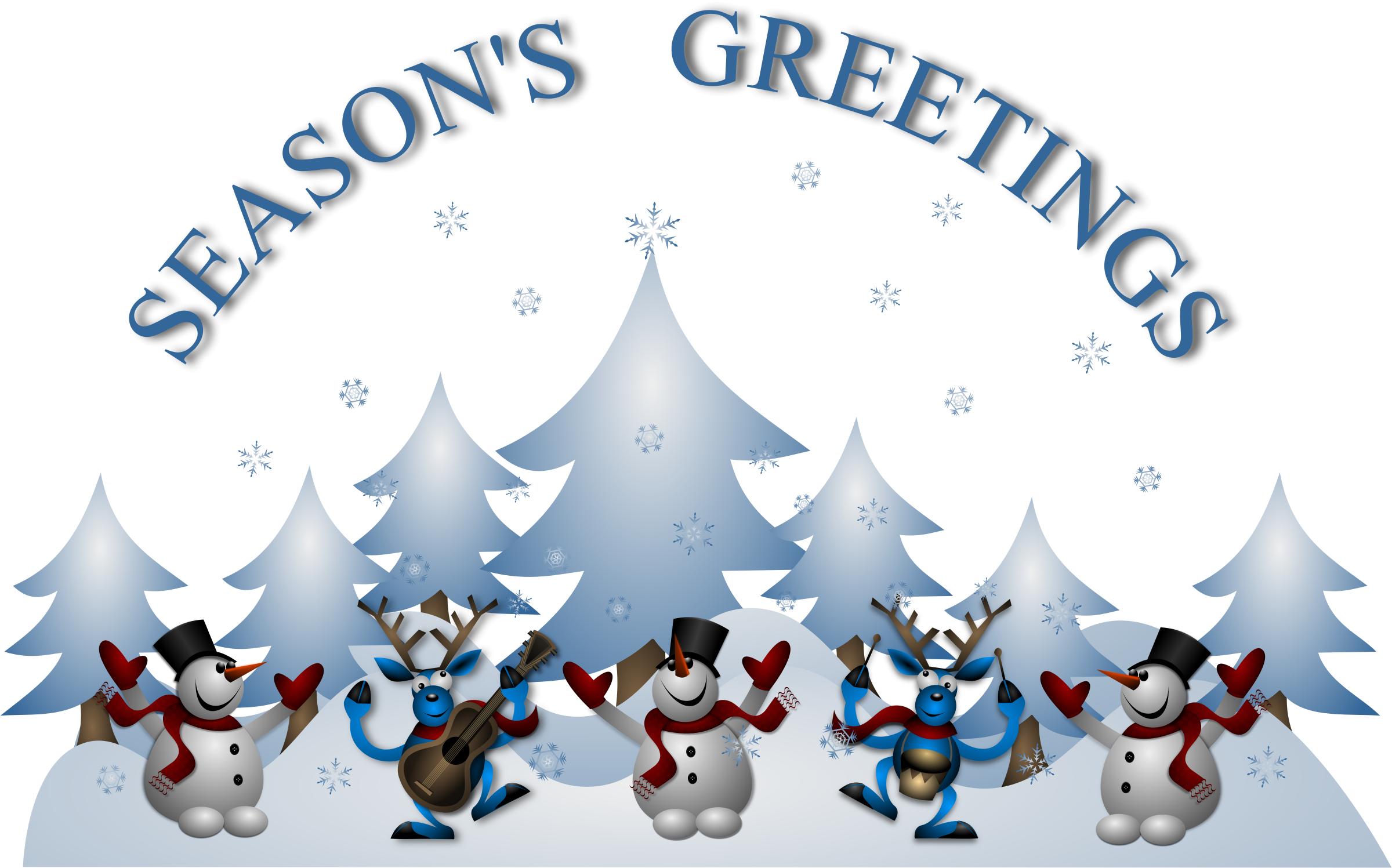 Seasons Greetings Card Front png