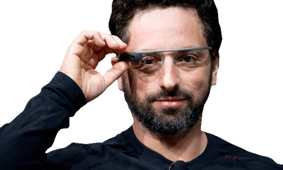 Sergey Brin Google Glass icons