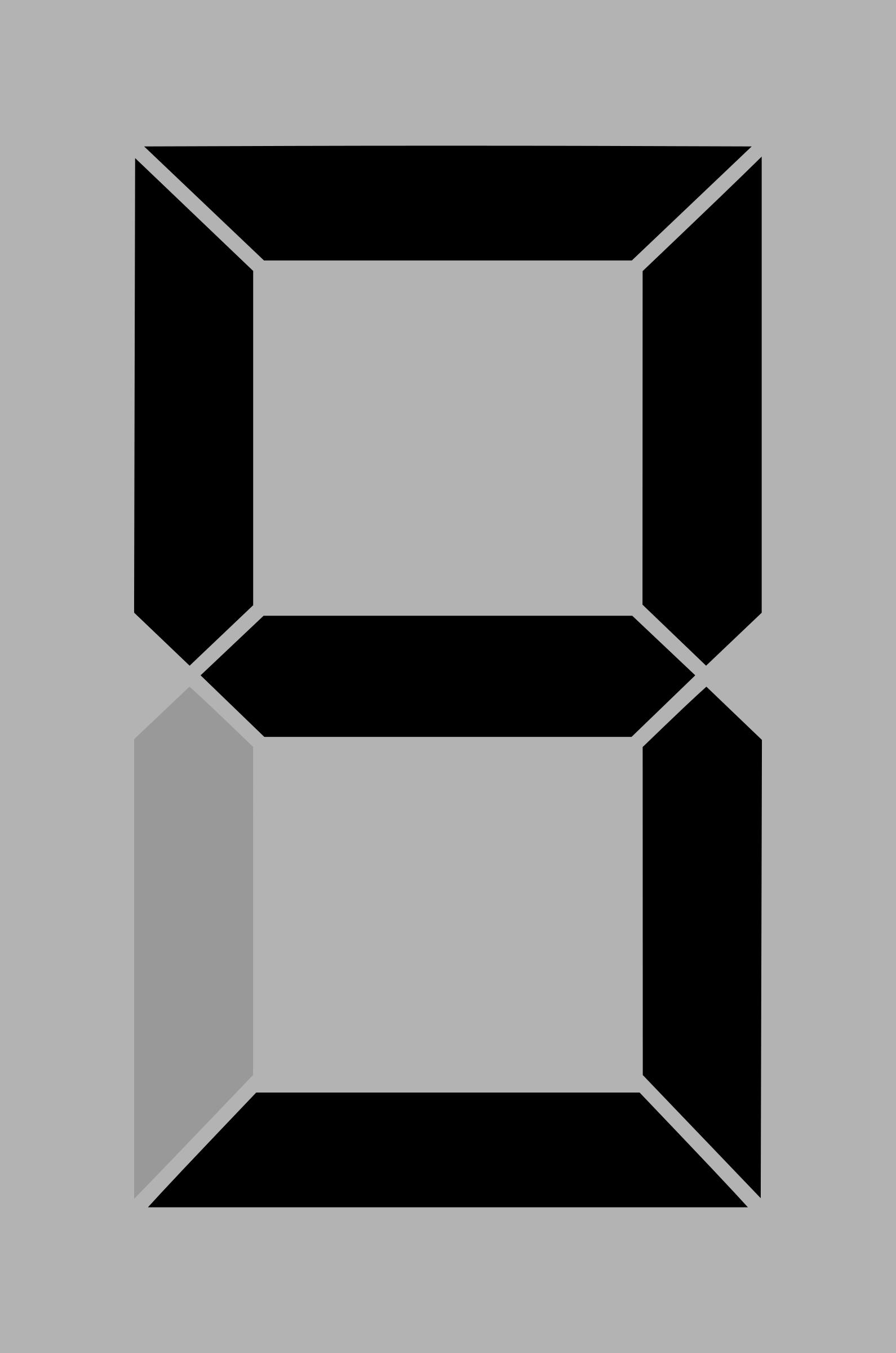 Seven segment display icons