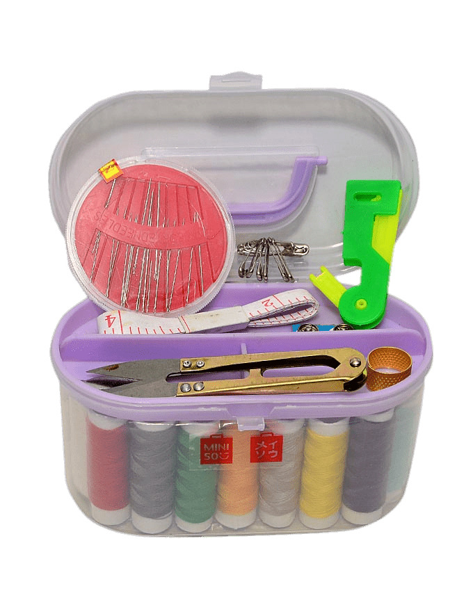 Sewing Kit In Plastic Holder icons