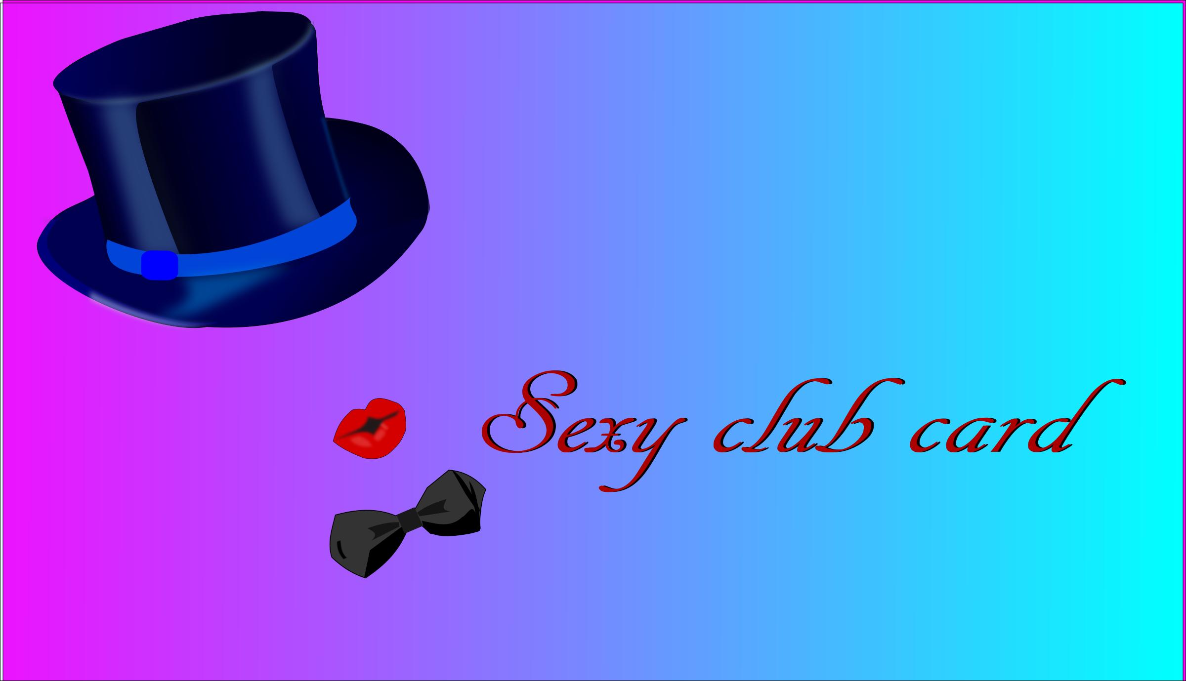 sexy club card png