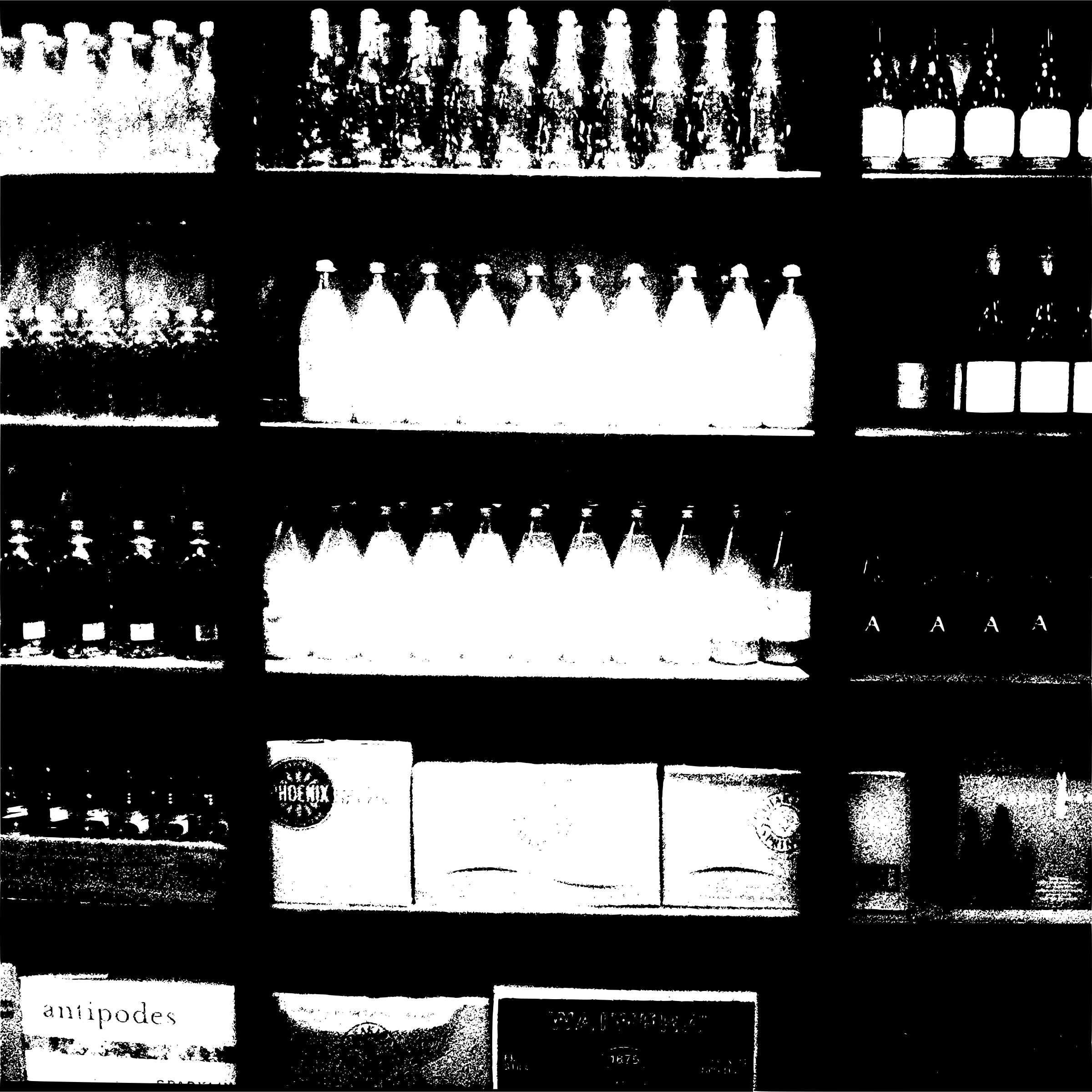 Shelves of drinks png