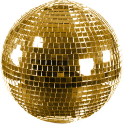 Shiny Gold Disco Ball icons