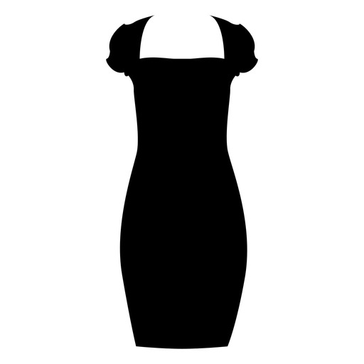 Simple Black Dress PNG icons