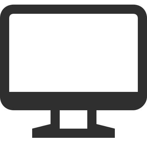 Simple Computer Screen Icon icons