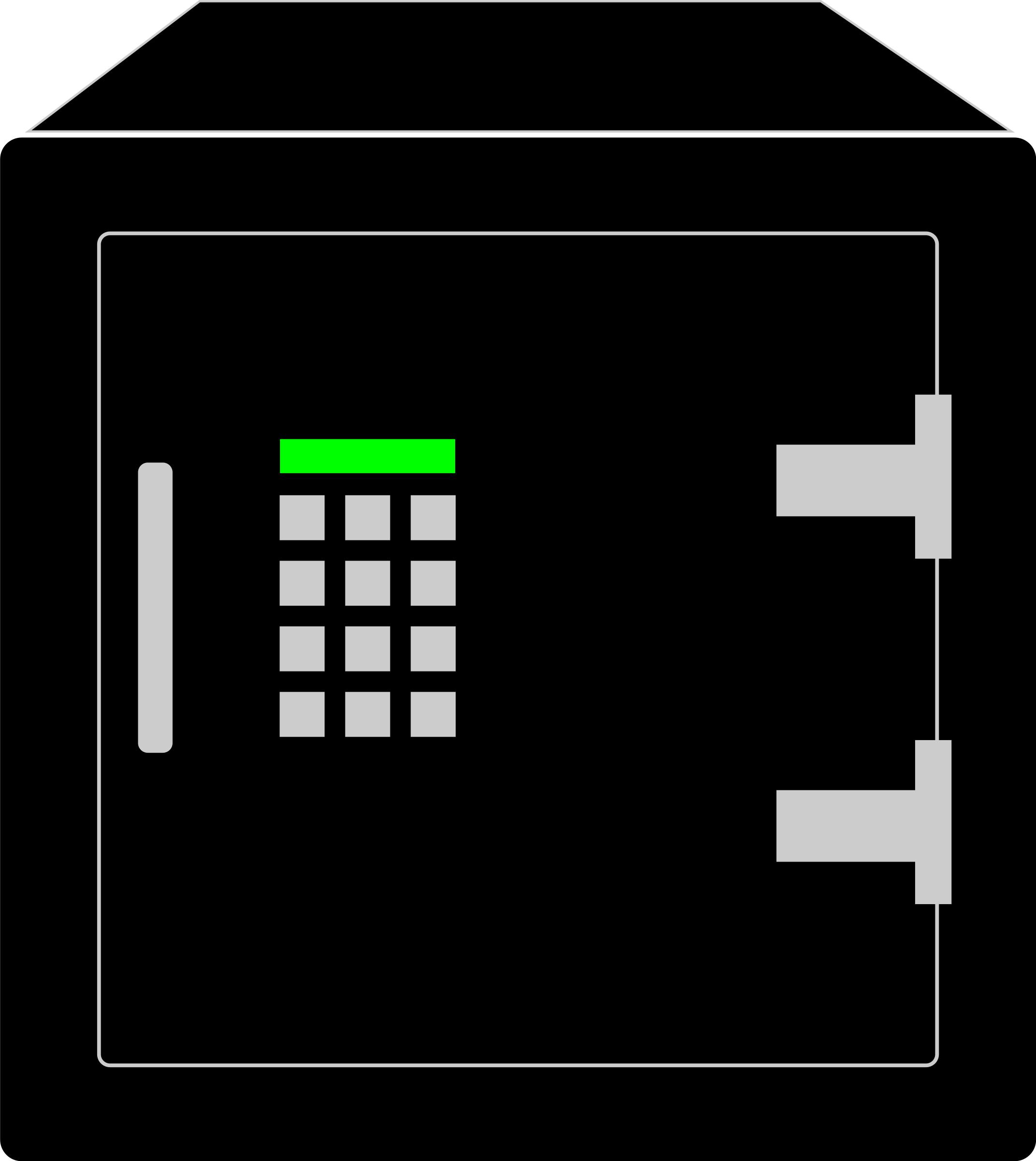 Simple Electronic Safety Vault png