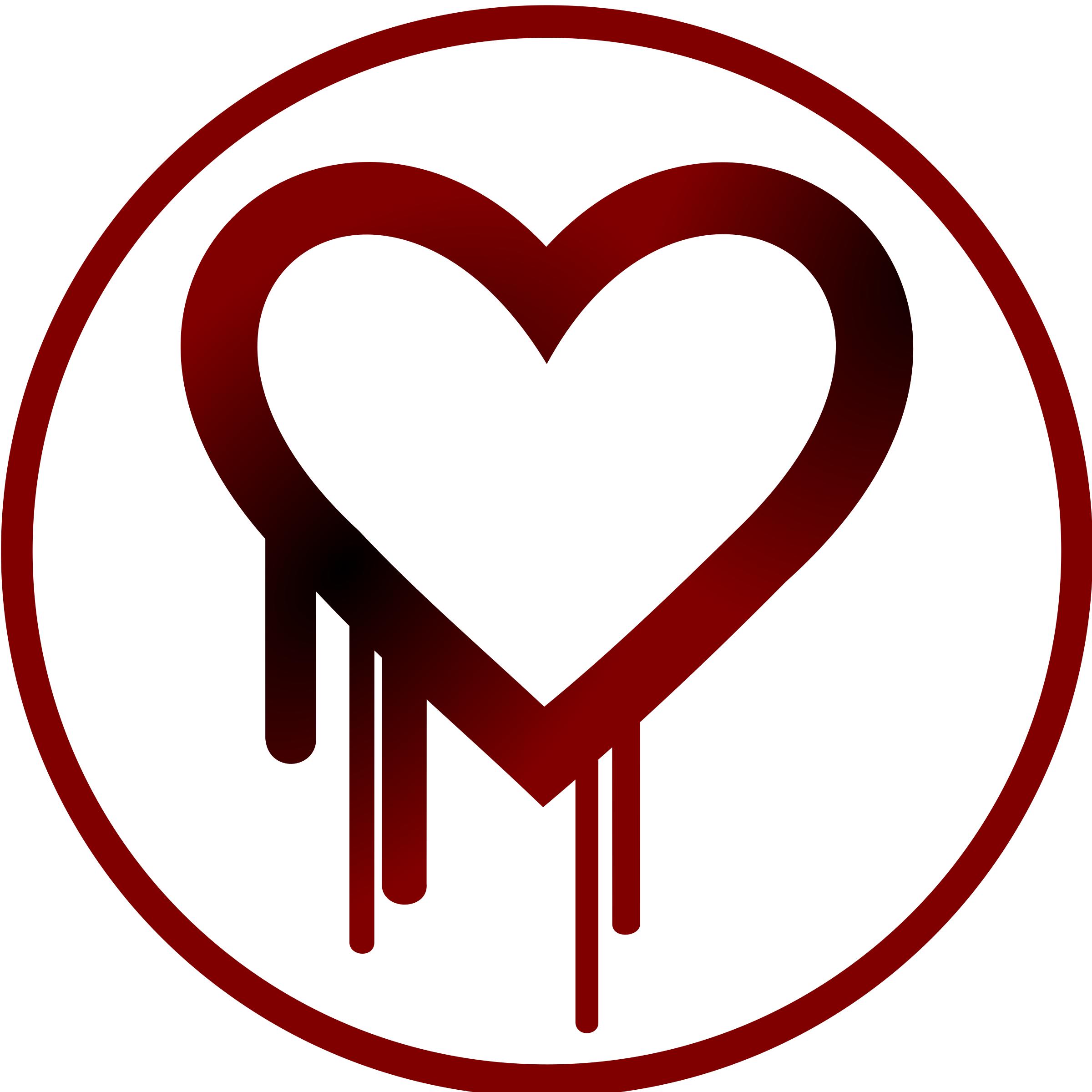 Simple Heart Bleed Sticker Type Patch png