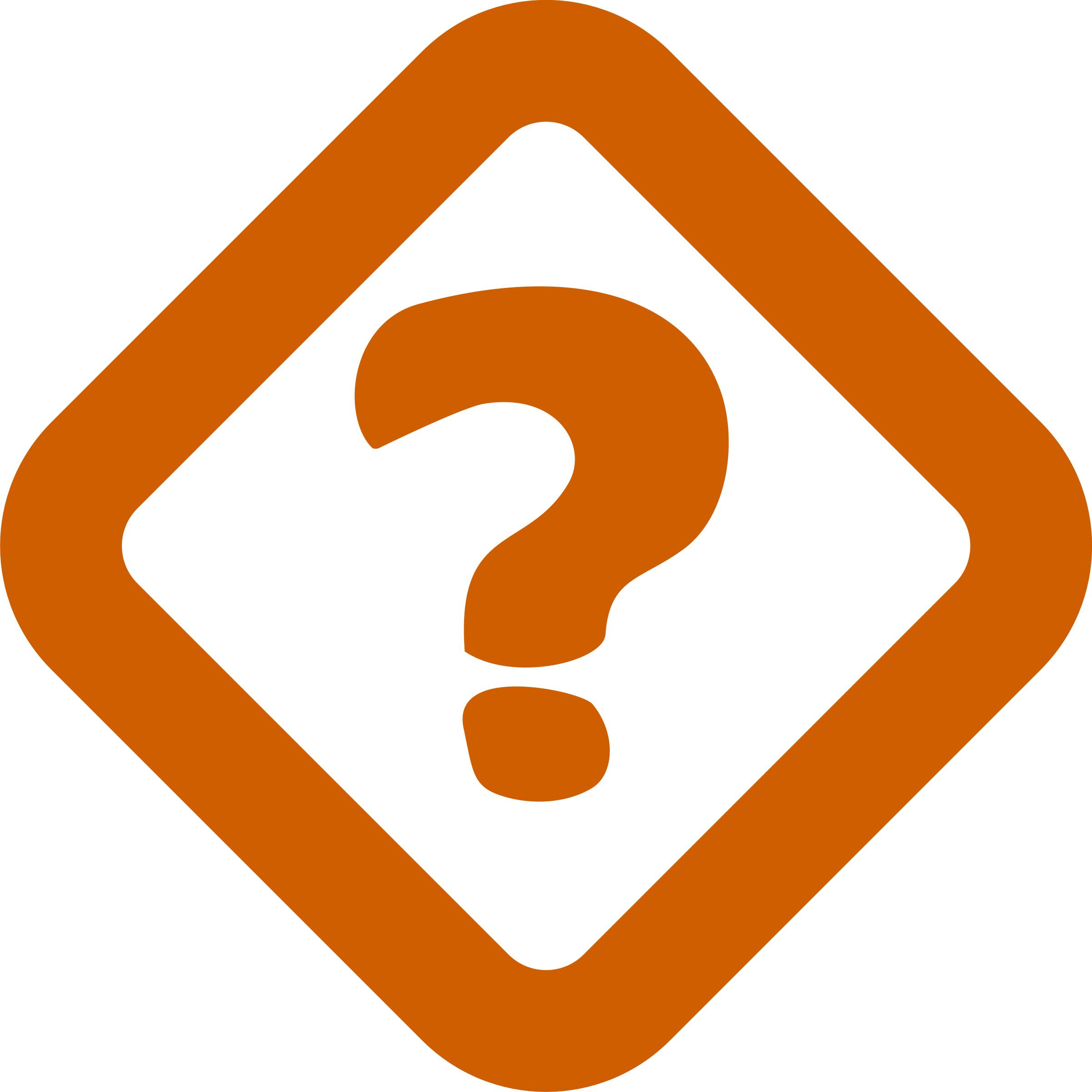 Simple question sign png
