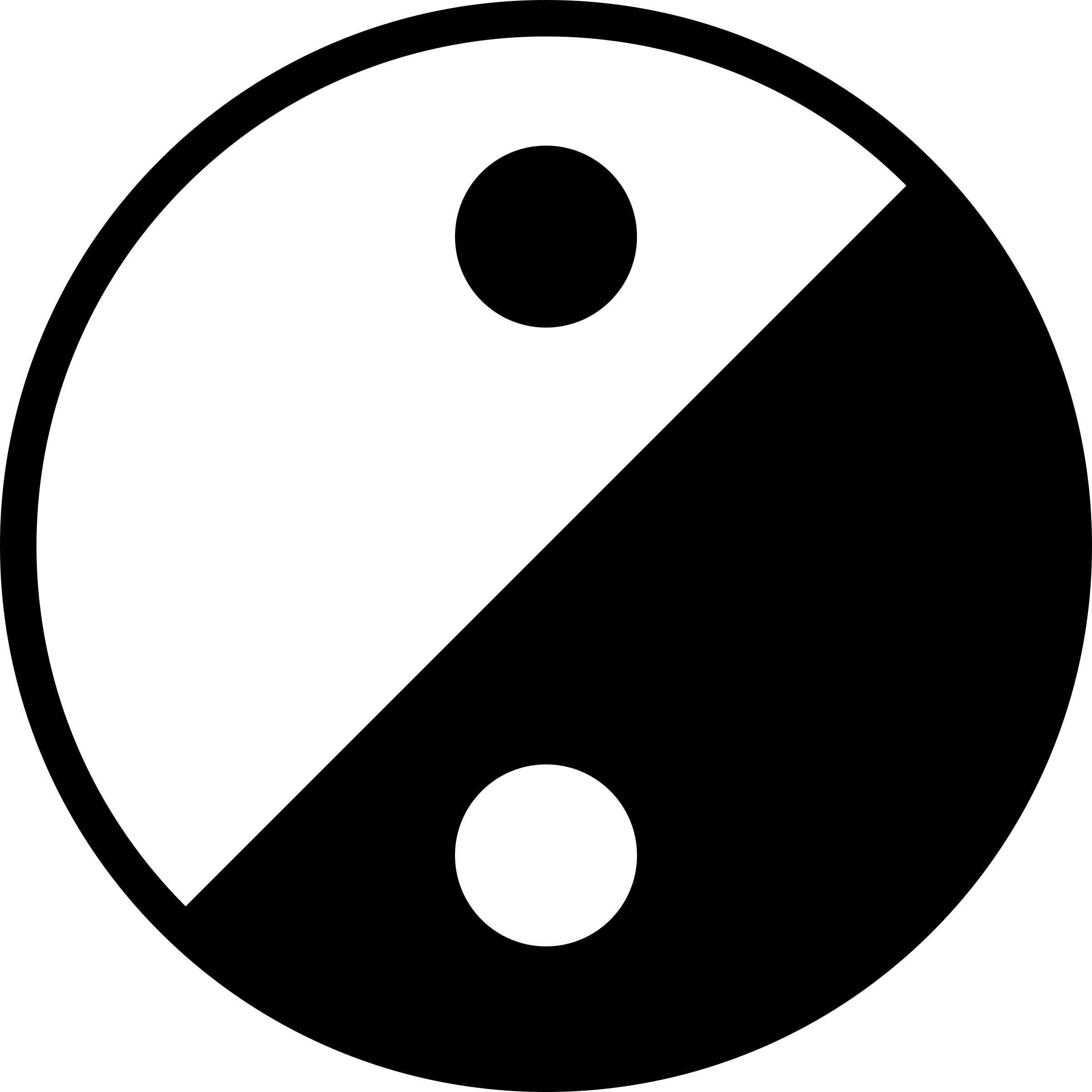 Simple Yin Yang Icon png