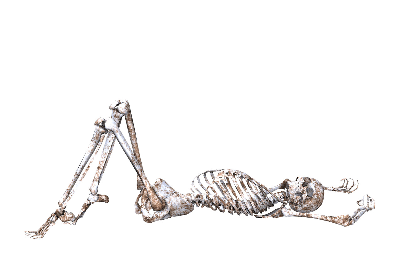 Skeleton Lying on Back png icons