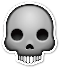 Skull Emoji Sticker icons
