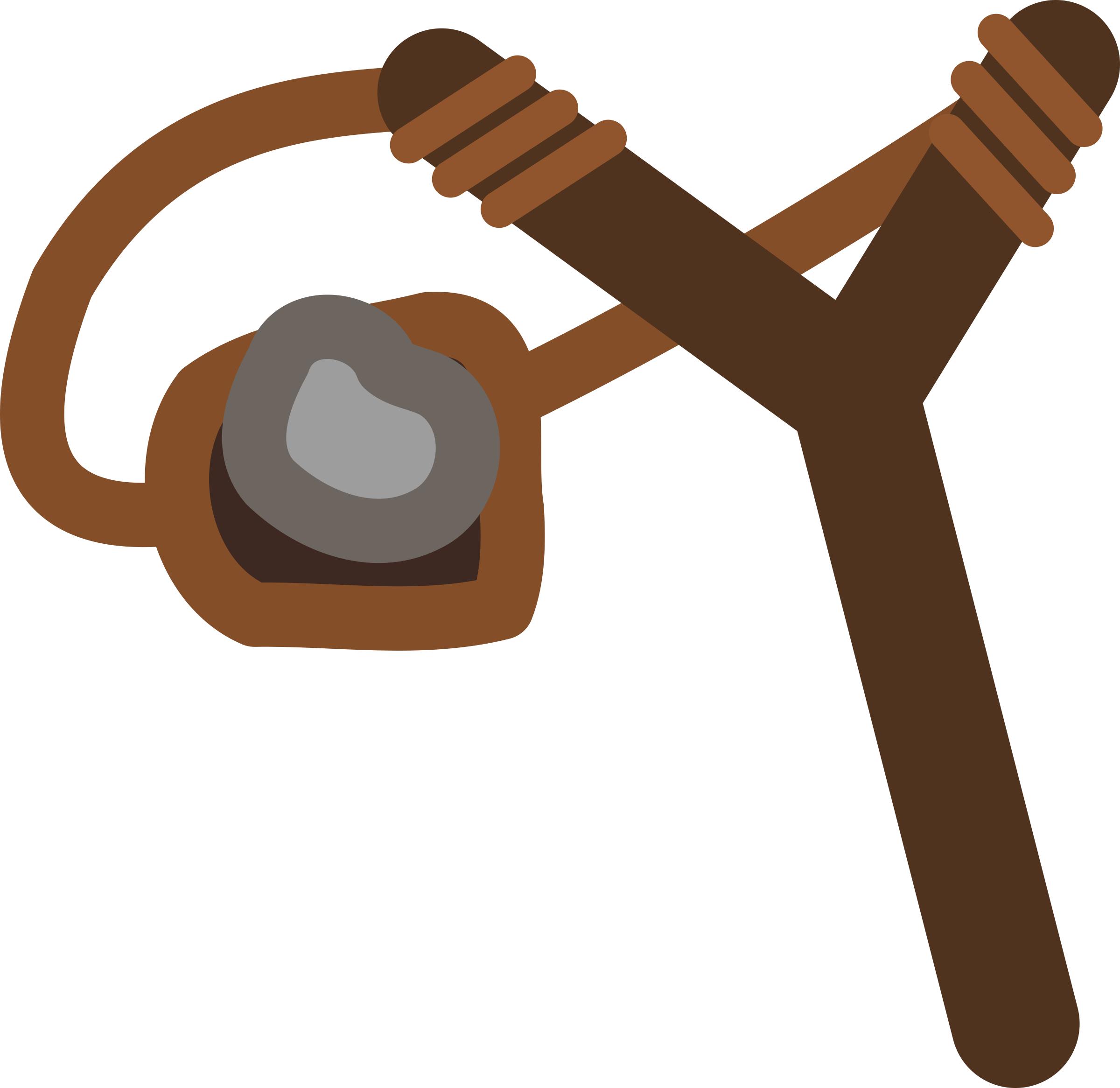 Slingshot With Stone png
