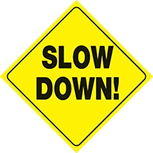 Slow Down Sign icons