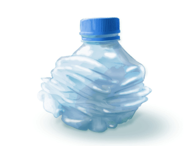 Small Crushed Water Bottle png icons
