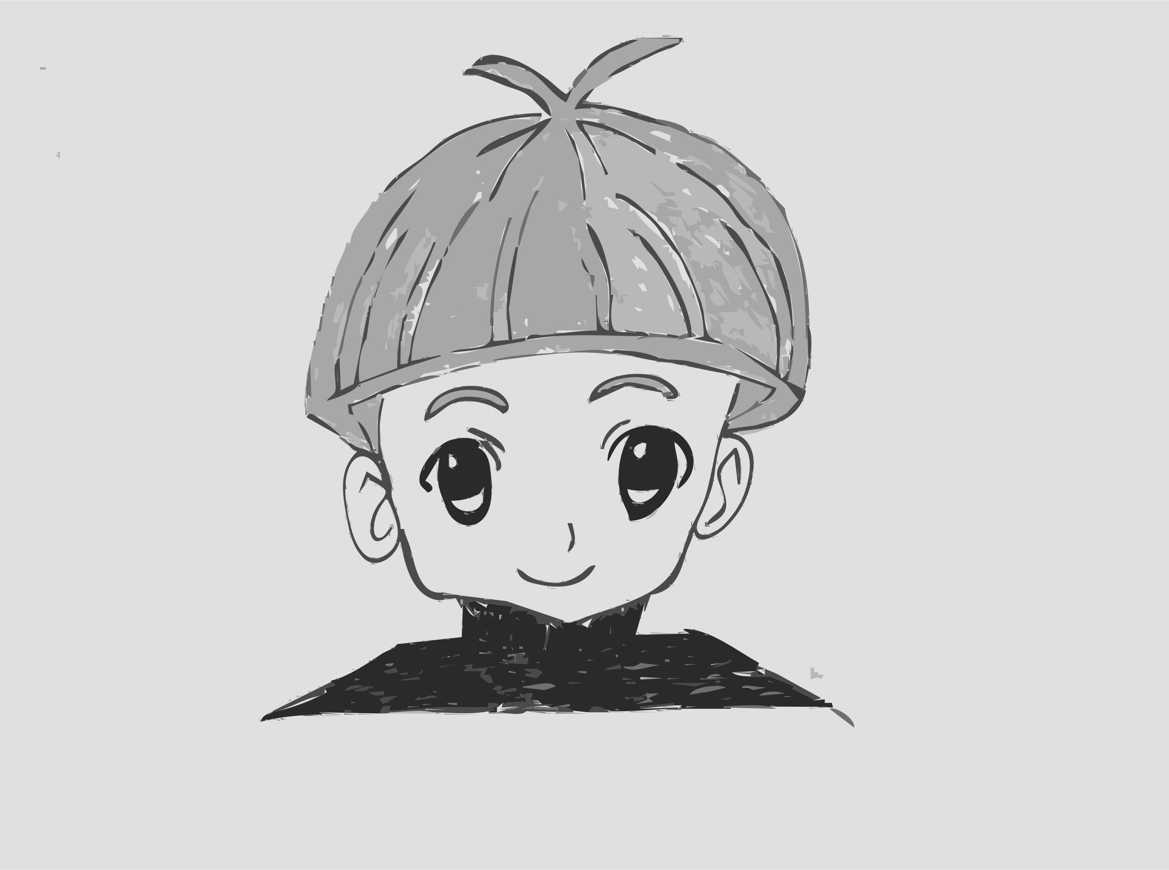 Small Manga Boy png