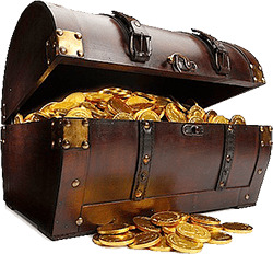 Small Open Treasure Chest png icons