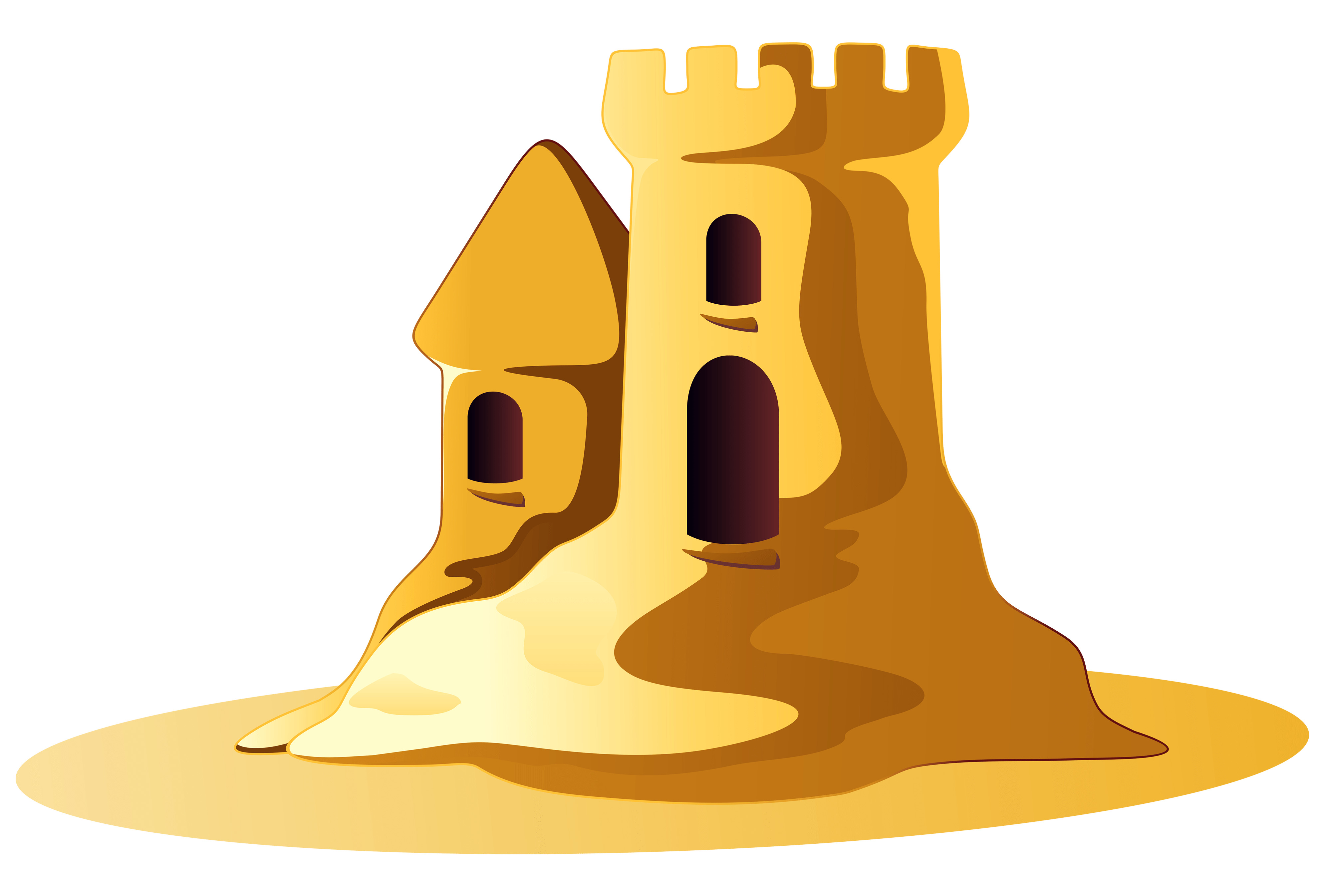 Small Sand Castle Clipart icons