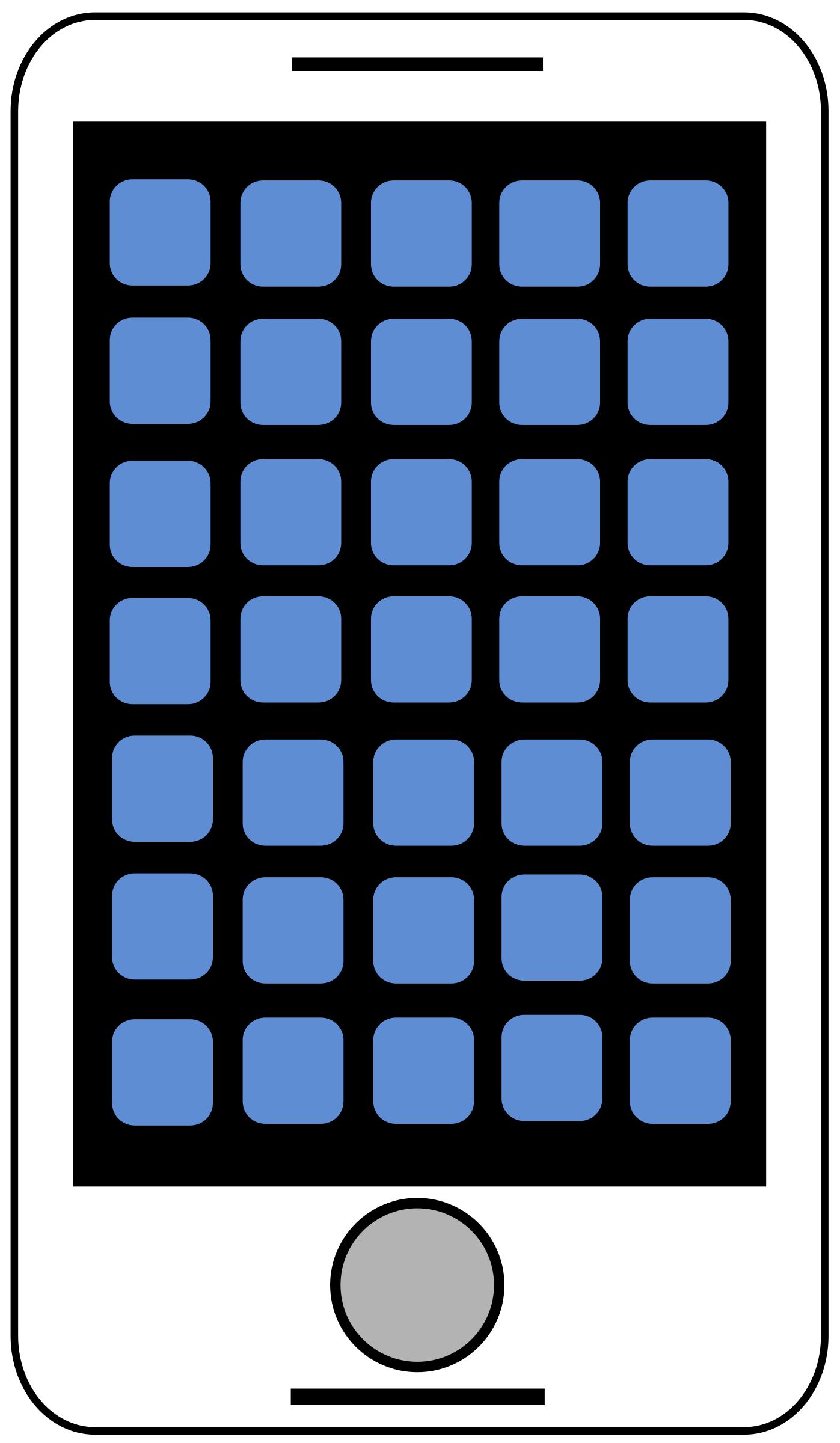 Smartphone - Tablet Clipart Icon png