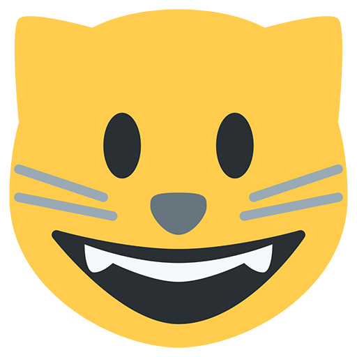 Smiling Cat Emoji PNG icons