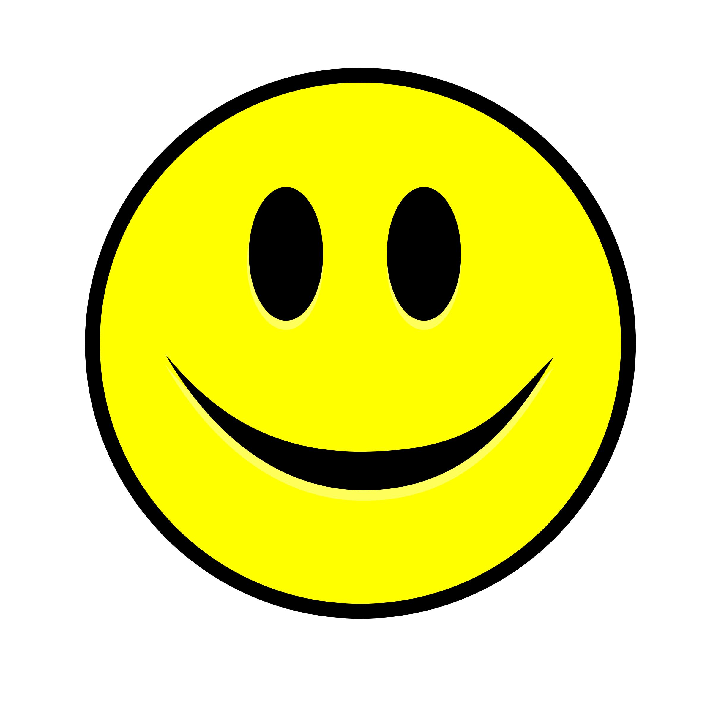 Smiling Smiley simple yellow png