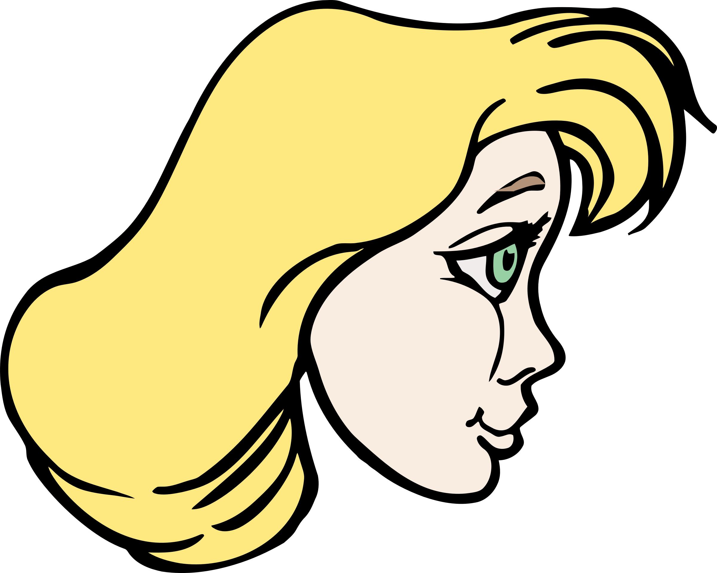 Smiling Woman Profile png