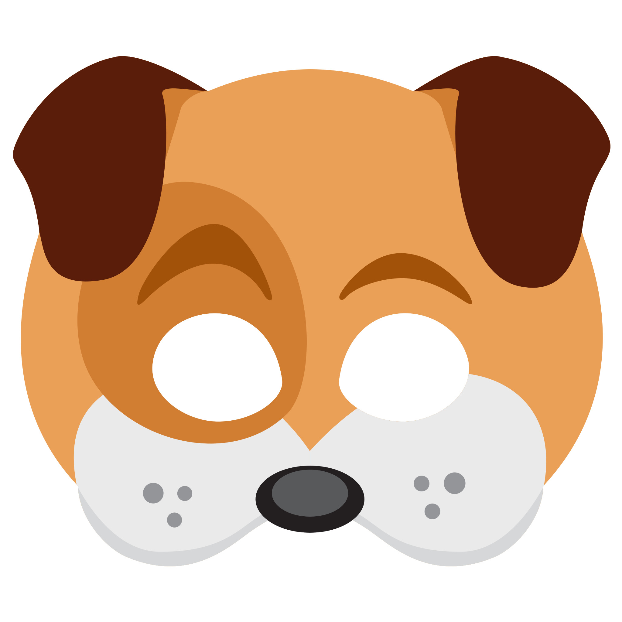 Snapchat Dog Face Sticker icons