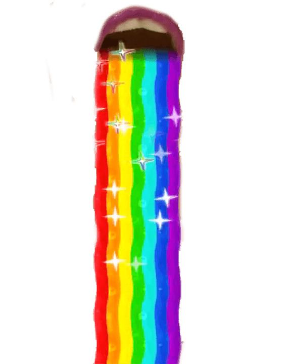 Snapchat Filter Long Rainbow Tongue png