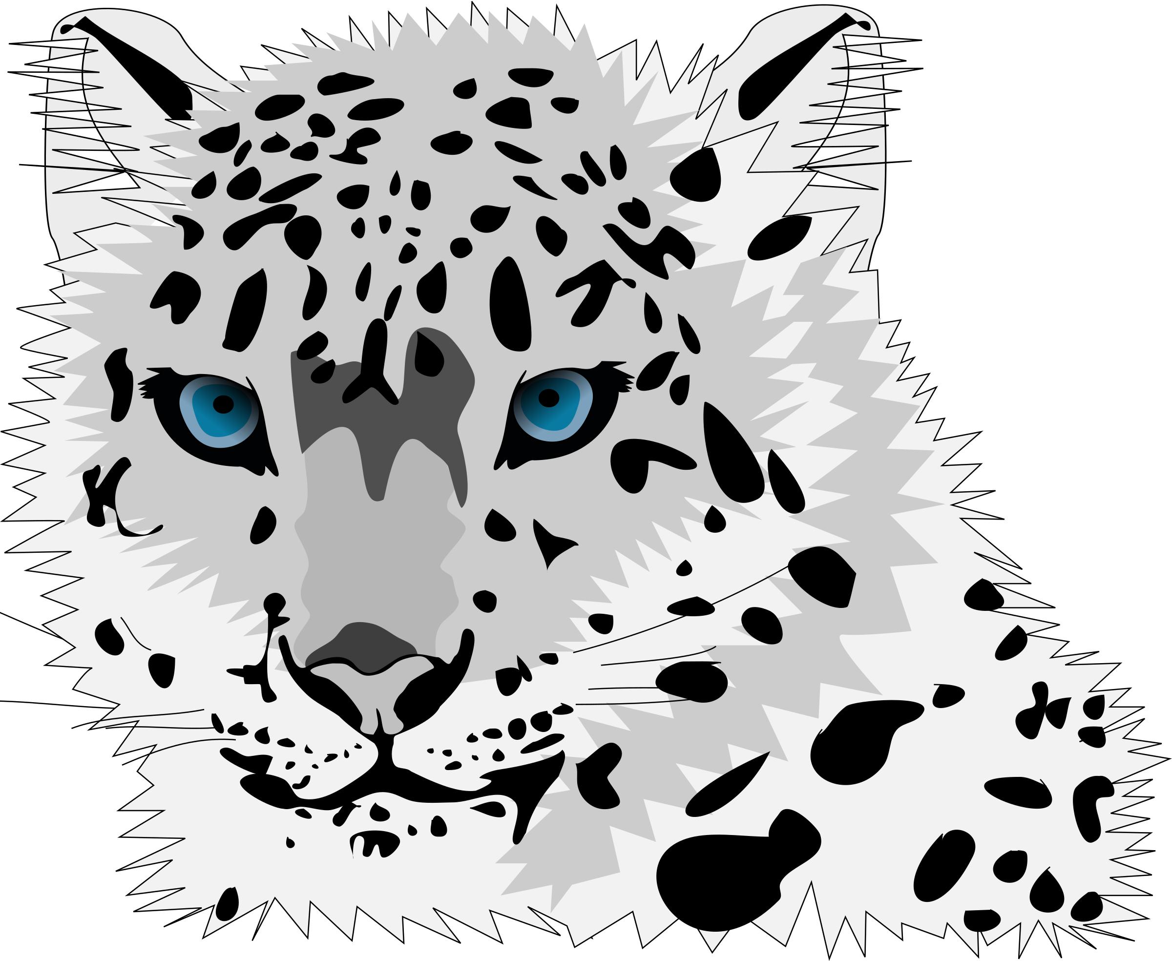 snow leopard png