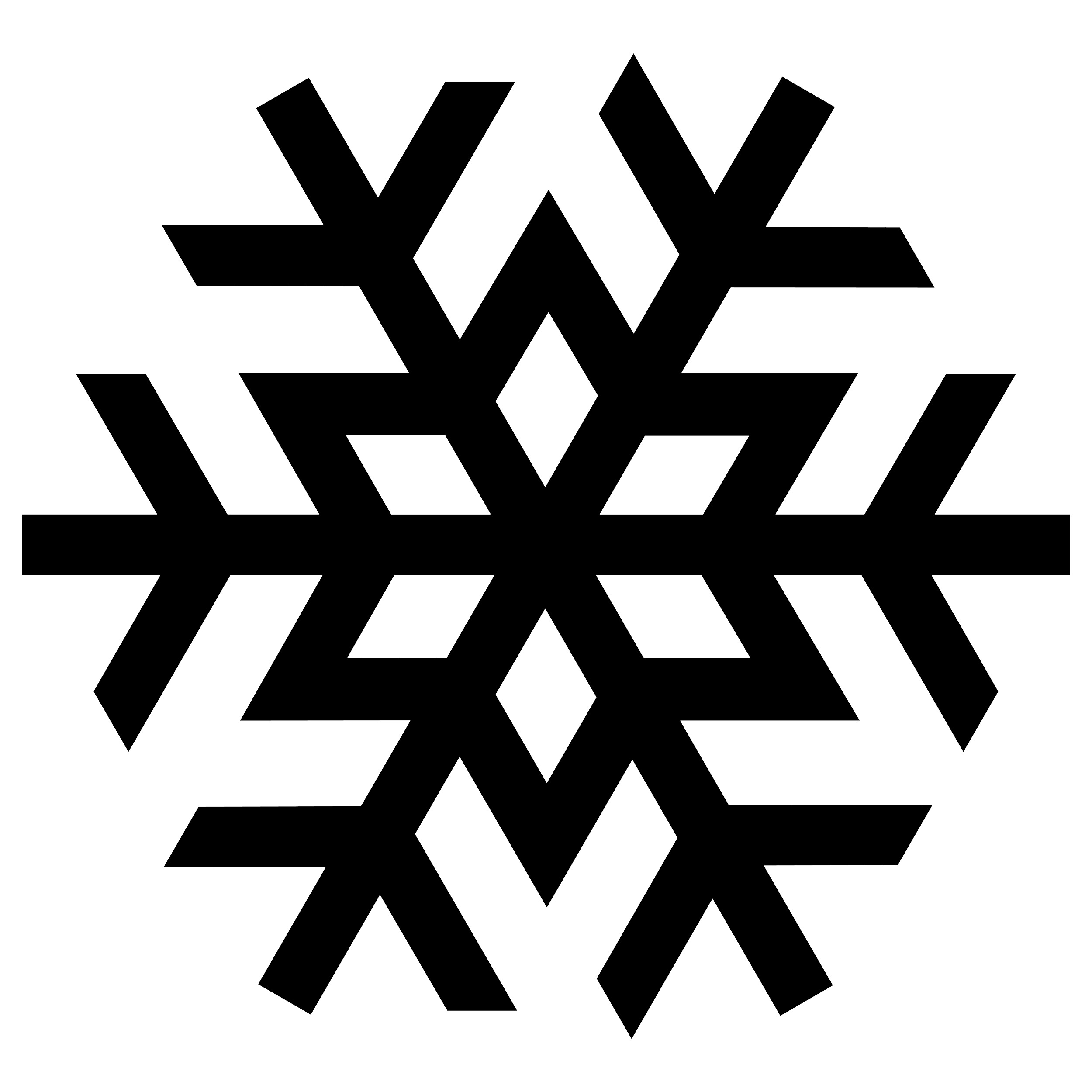 Snowflake Black png icons