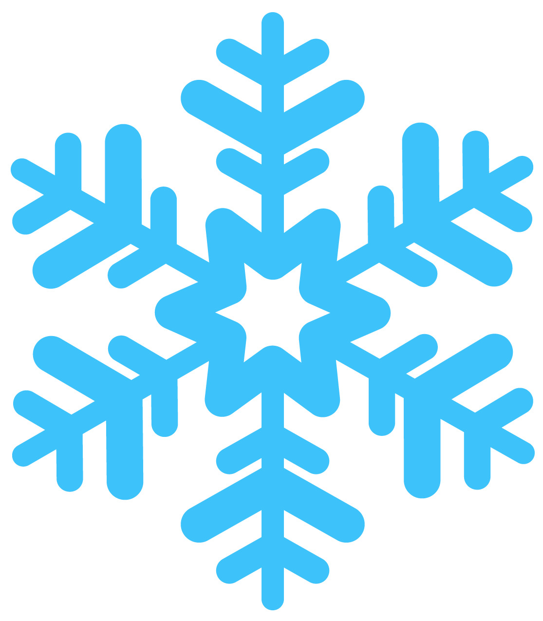 Snowflake Blue Simple png icons