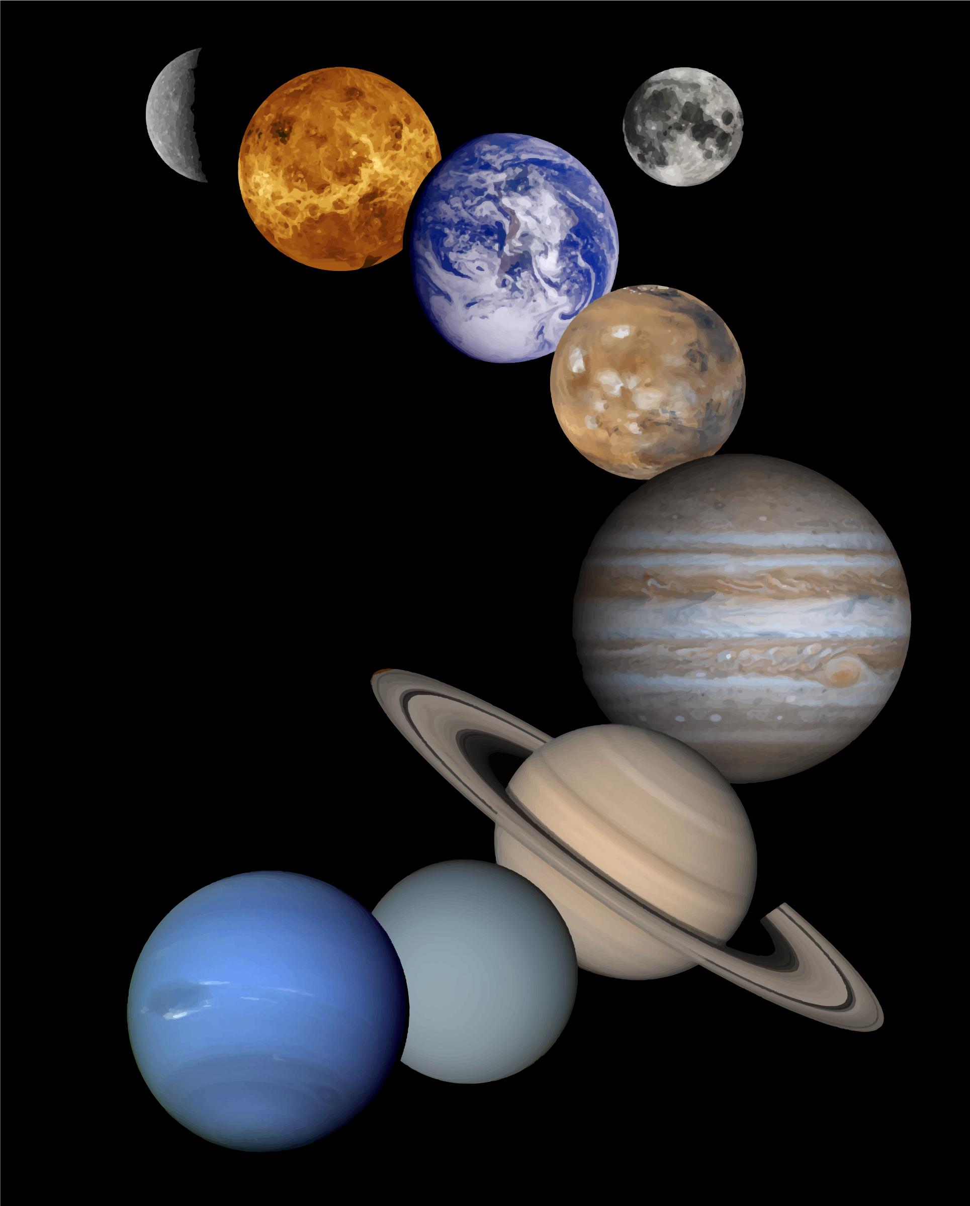 Solar System Montage png