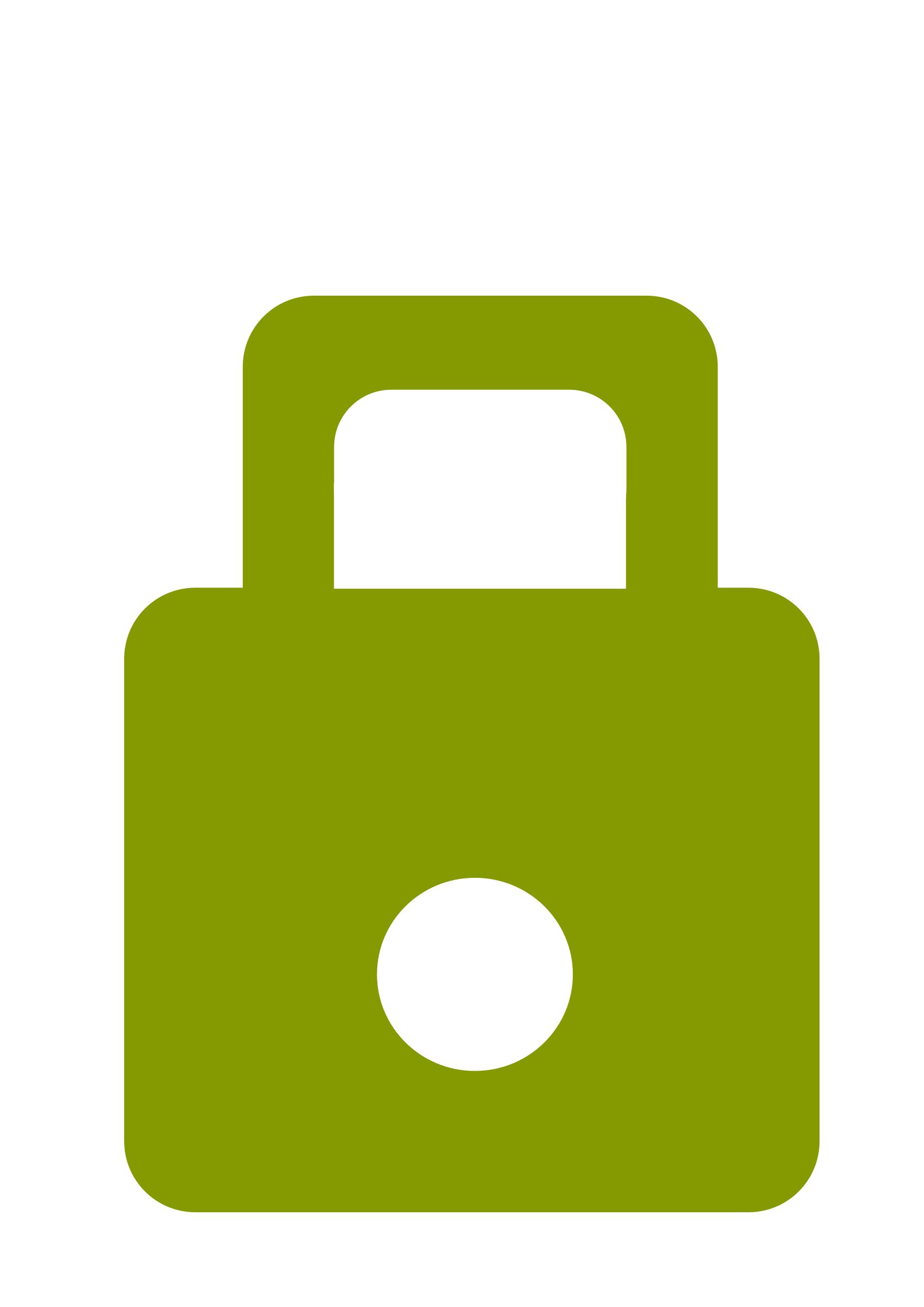 Solarized Green Lock png