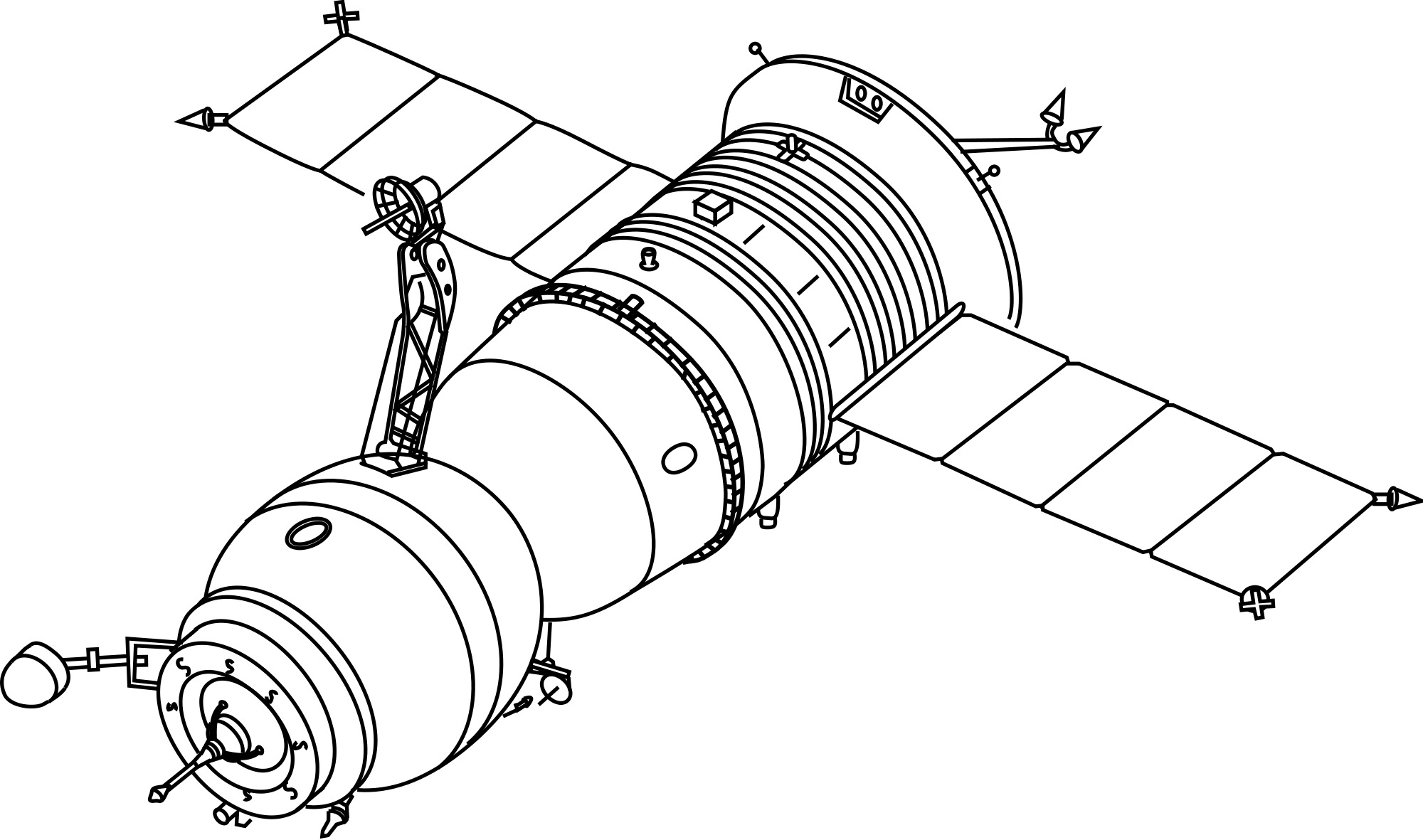 Soyuz Technical Drawing icons