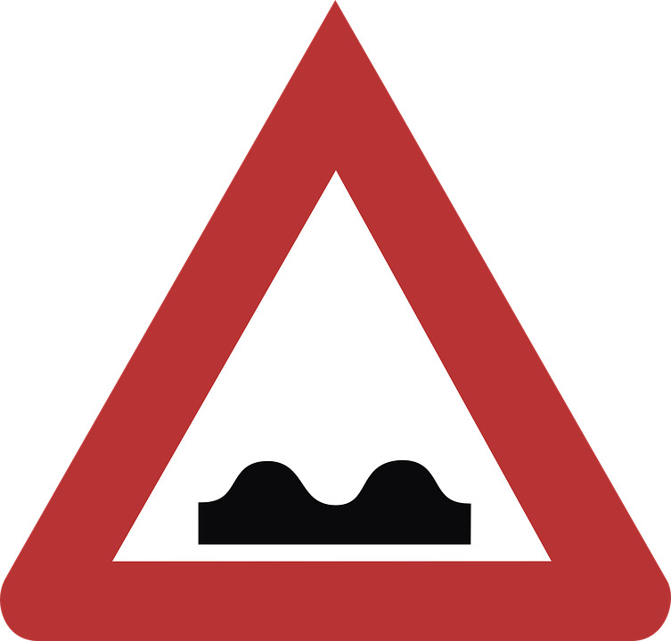 Speed Bump Road Sign icons