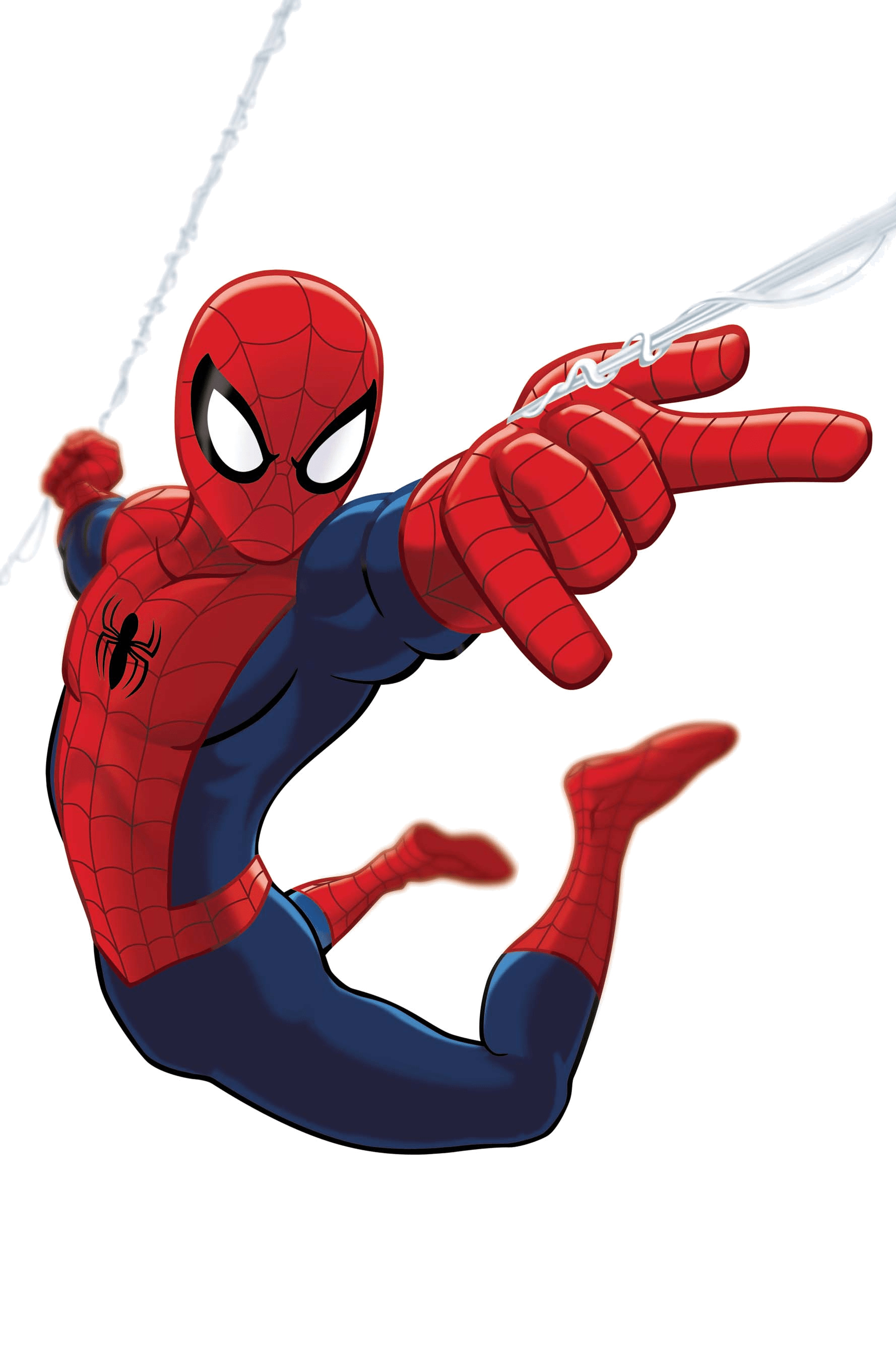 Spiderman Flying Between Buildings PNG icons