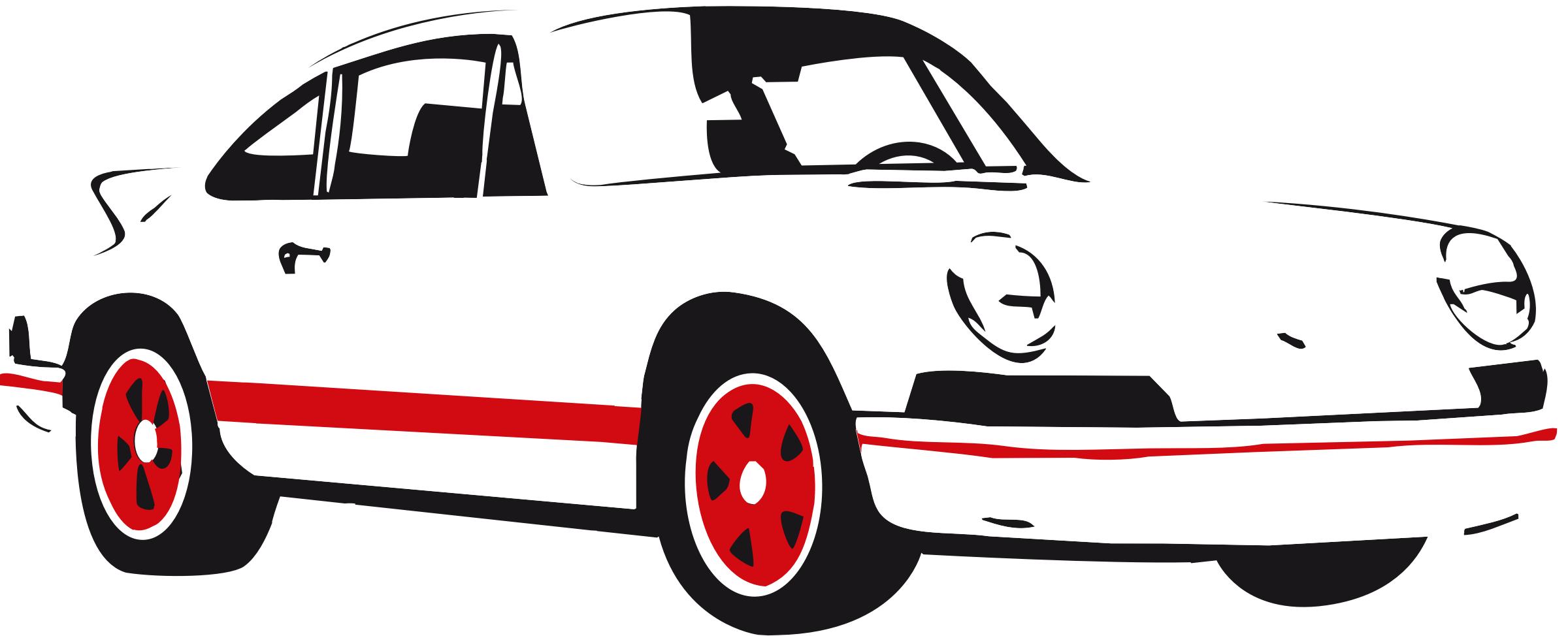 Sport car white png