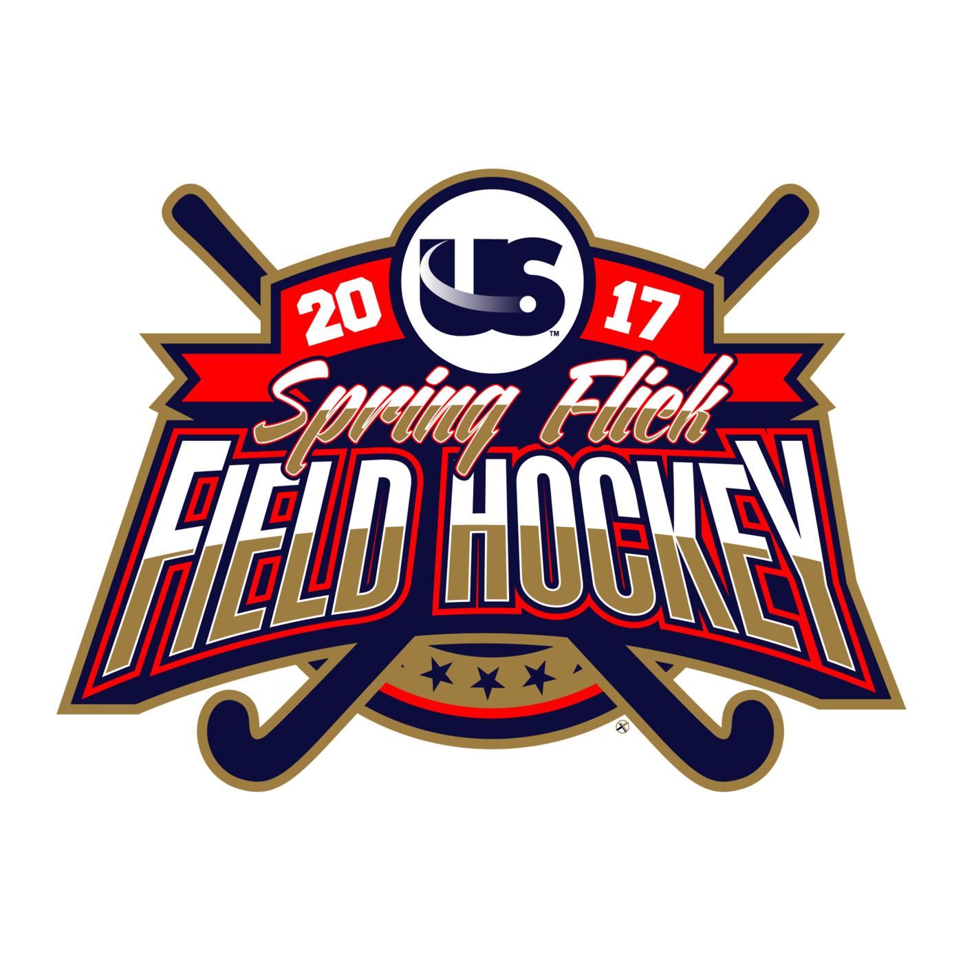 Spring Flick Field Hockey Logo icons