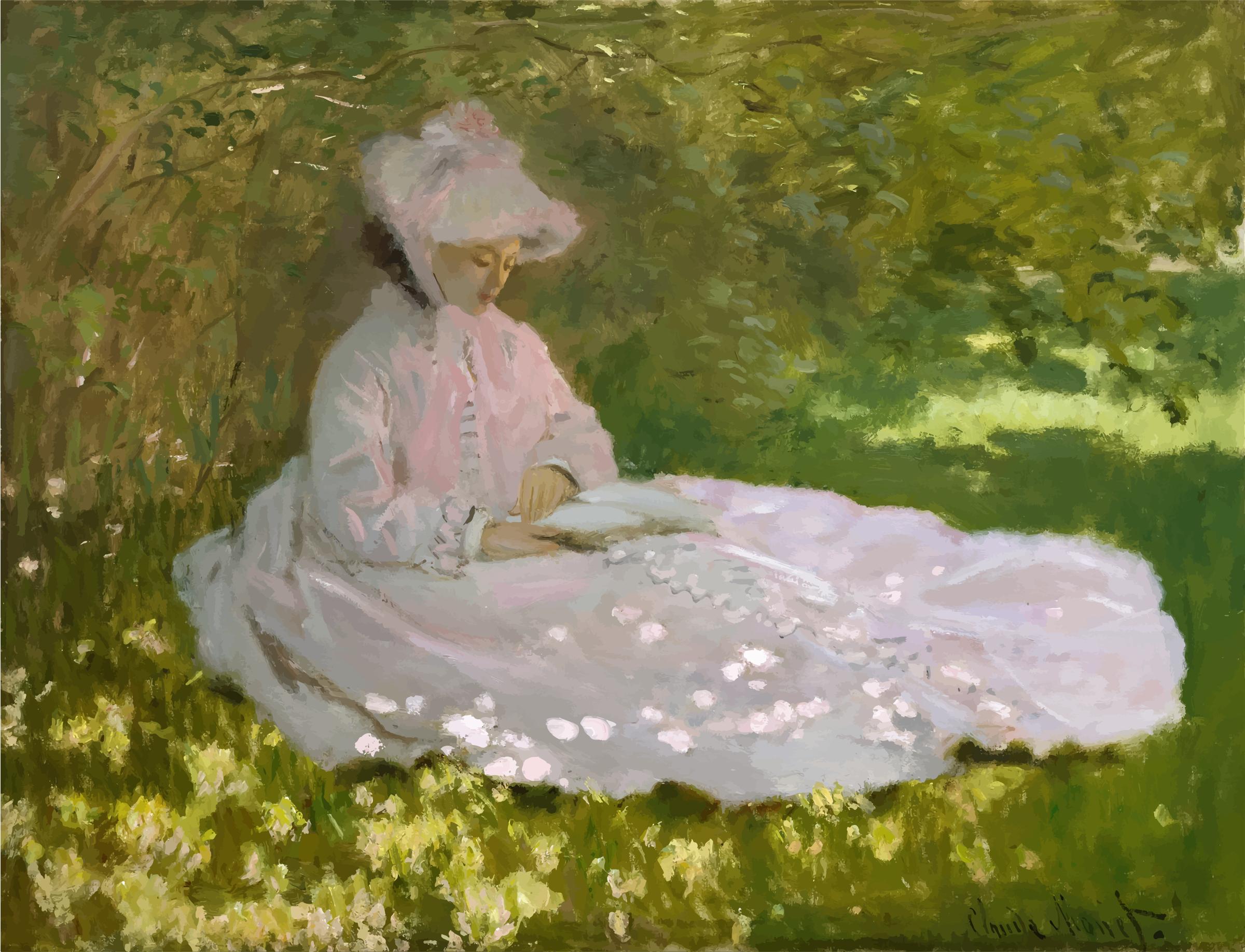 Springtime By Claude Monet png