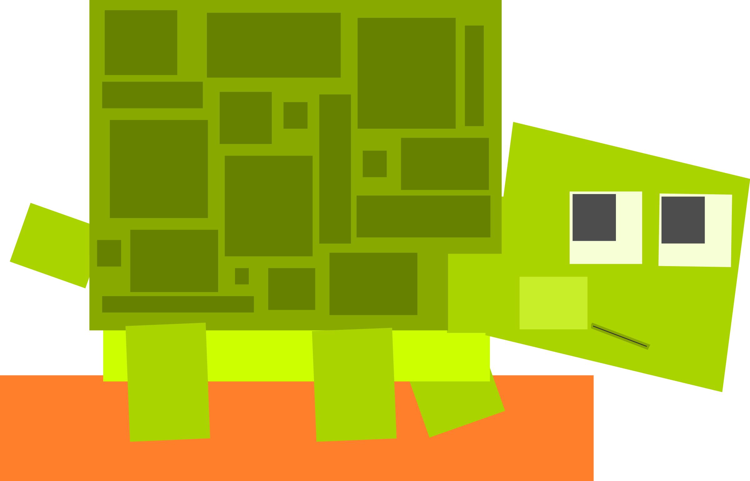 Square animal cartoon turtle PNG icons