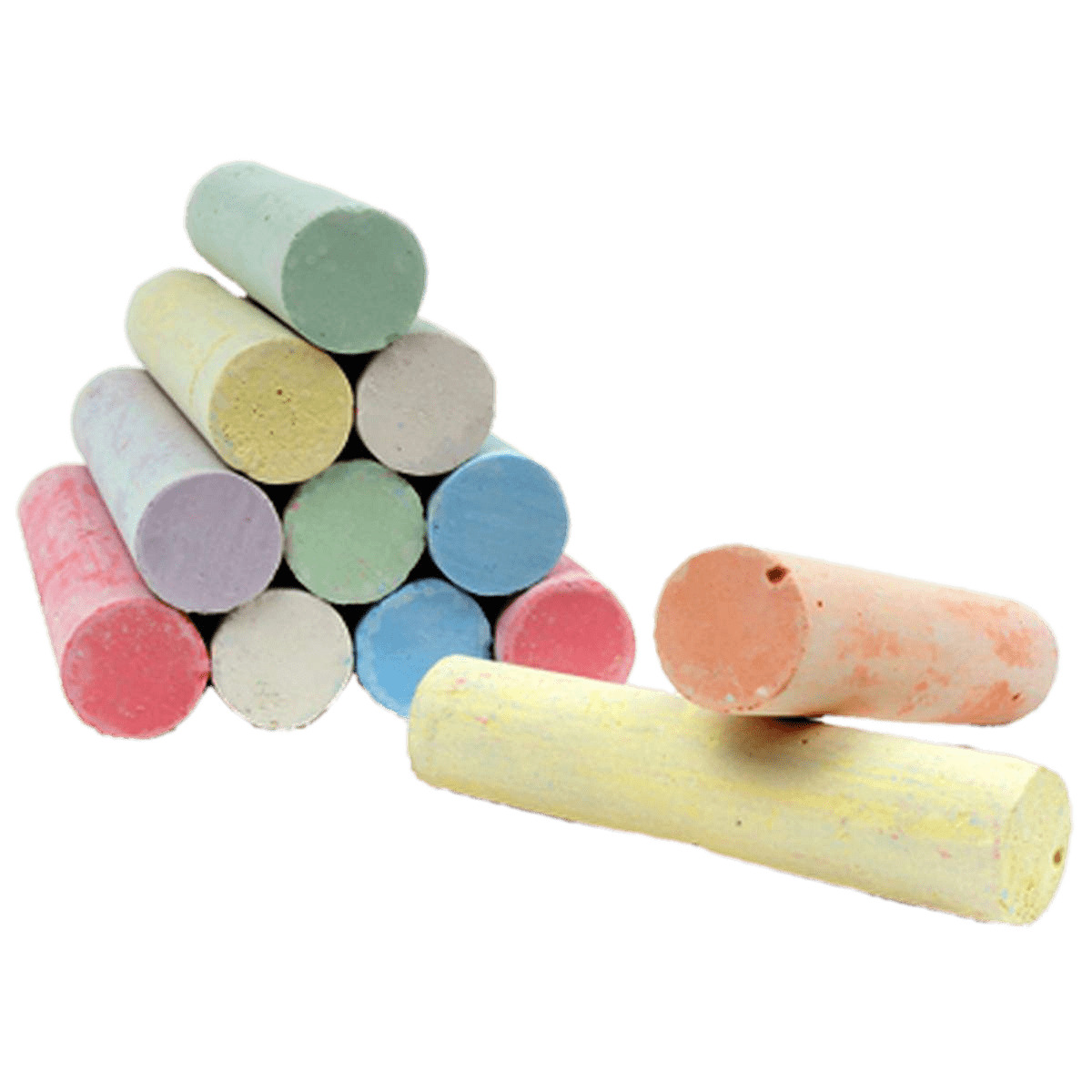 Stack Of Coloured Chalk Sticks icons