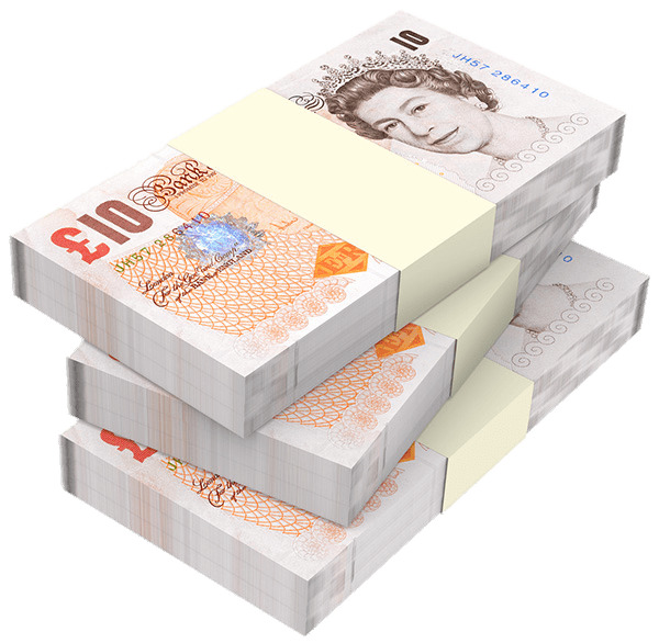 Stacks Of Ten Pound Notes png icons