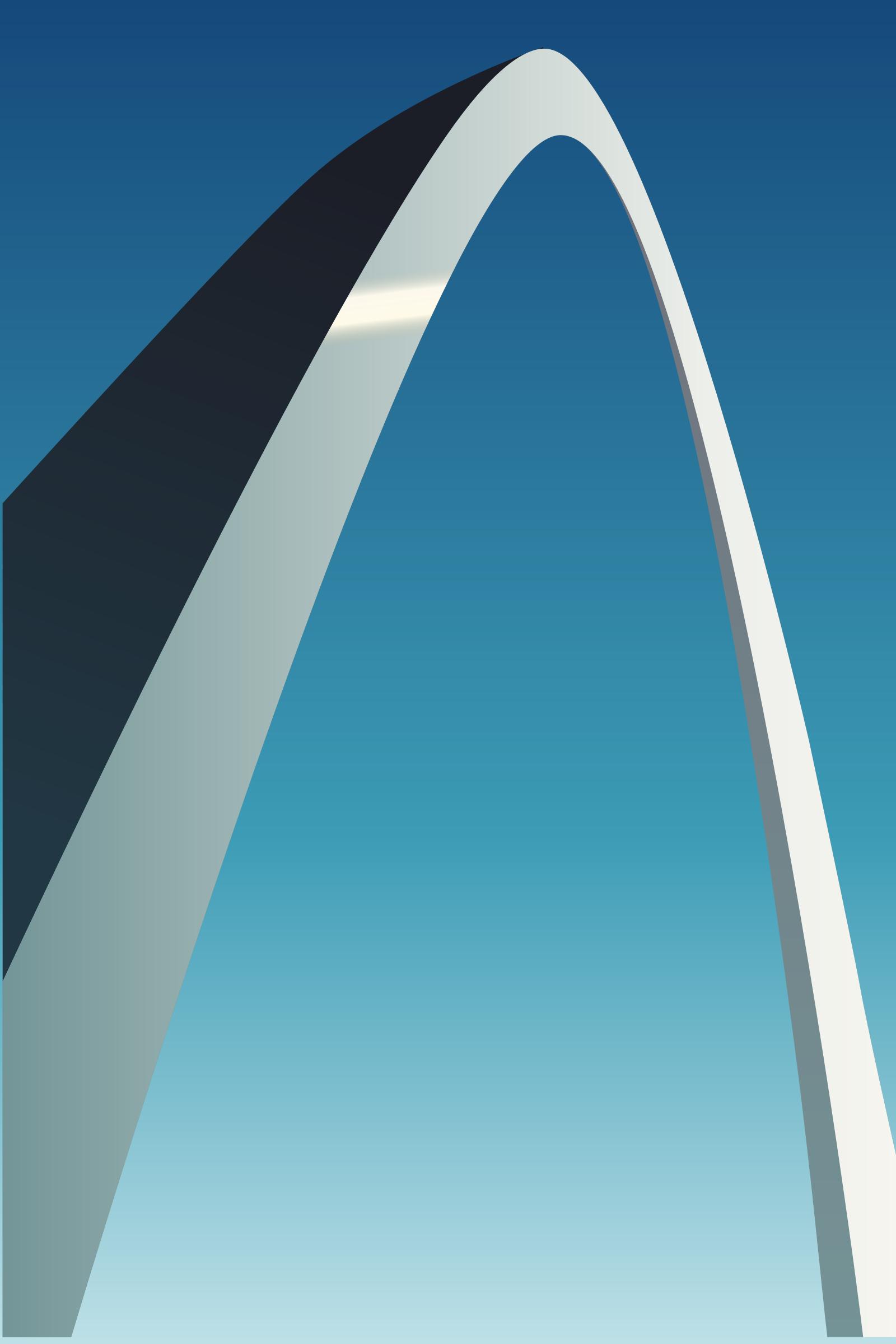Stainless steel arch png