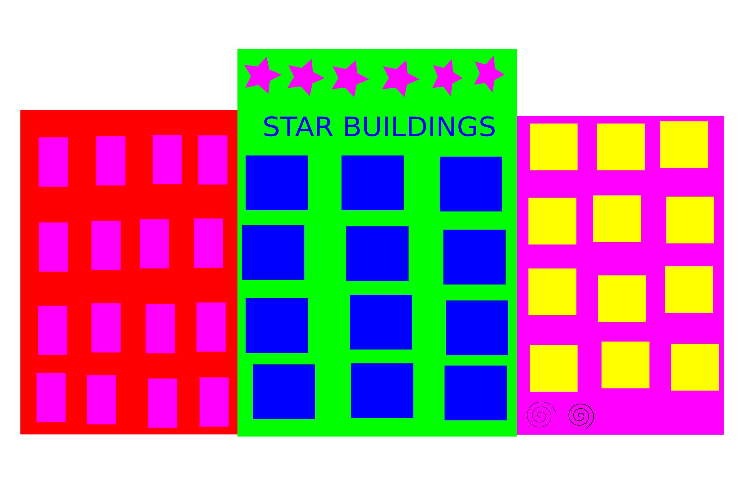 star buildings PNG icons