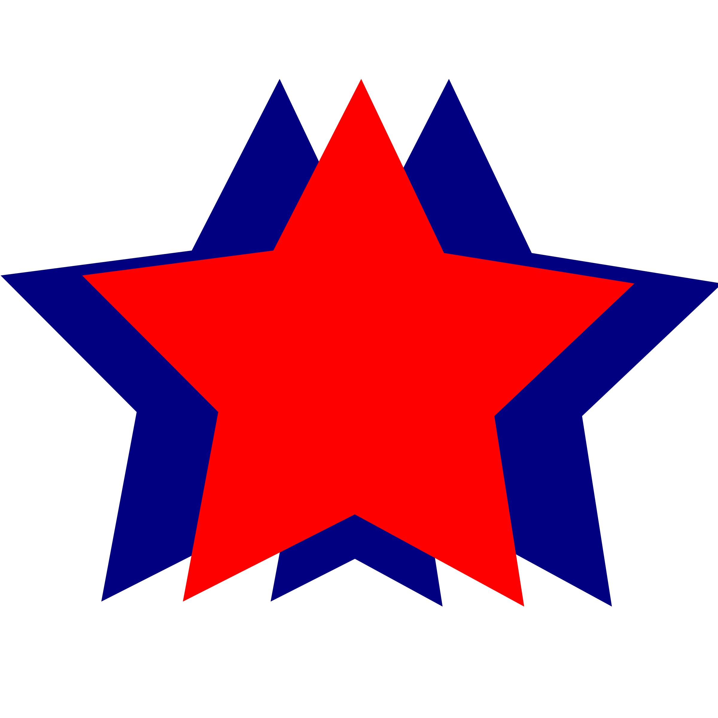 Stars - Red and Blue png